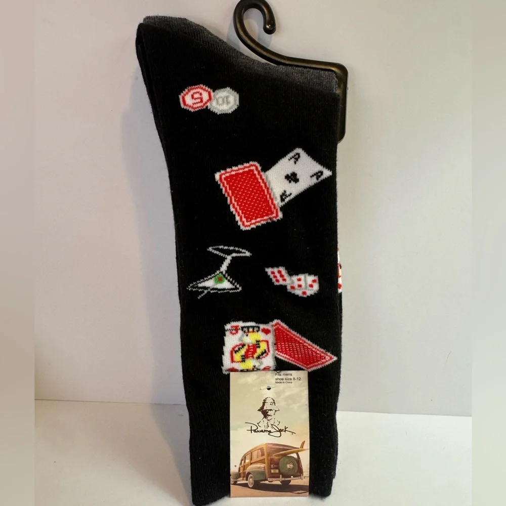 Panama Jack Men’s Playing Card Pattern Sock Set of 2